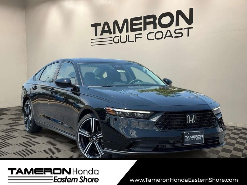 2026 Honda Accord SE in Crystal Black Pearl — front three-quarter view