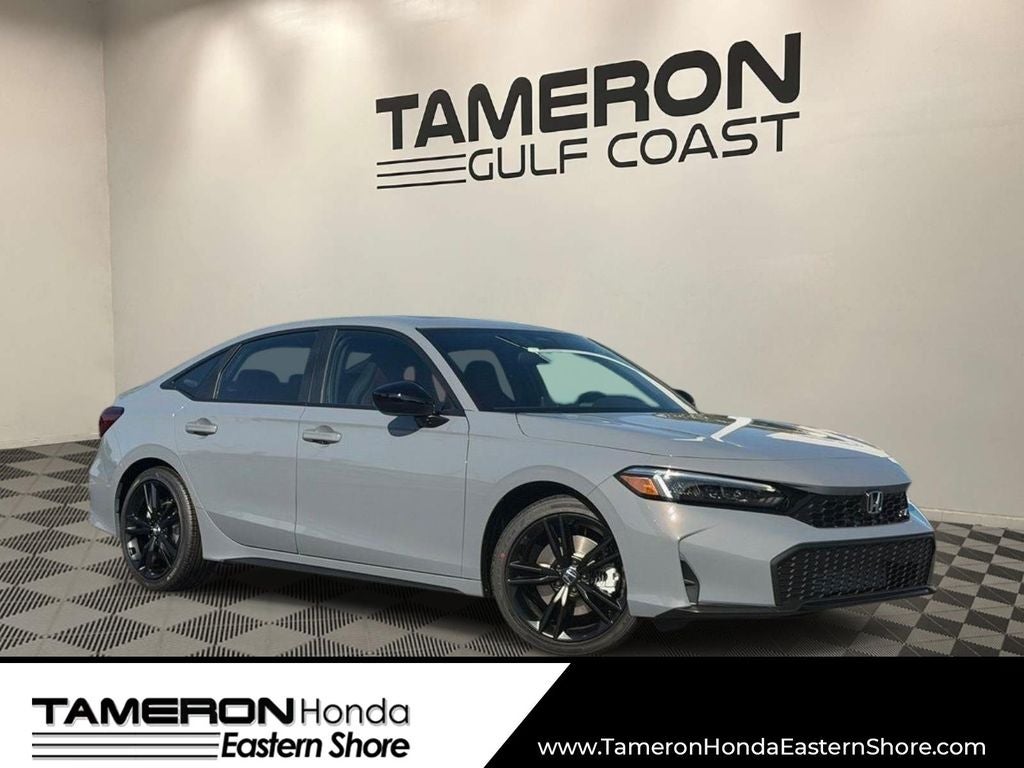 2026 Honda Civic Si Manual in Urban Gray Pearl — front three-quarter view