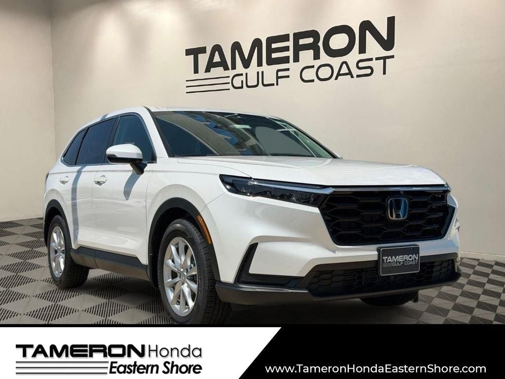 2026 Honda CR-V EX in Platinum White Pearl — front three-quarter view