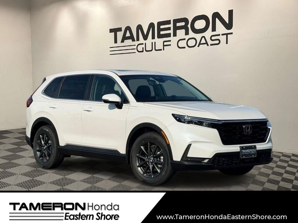 2026 Honda CR-V EX-L in Platinum White Pearl — front three-quarter view